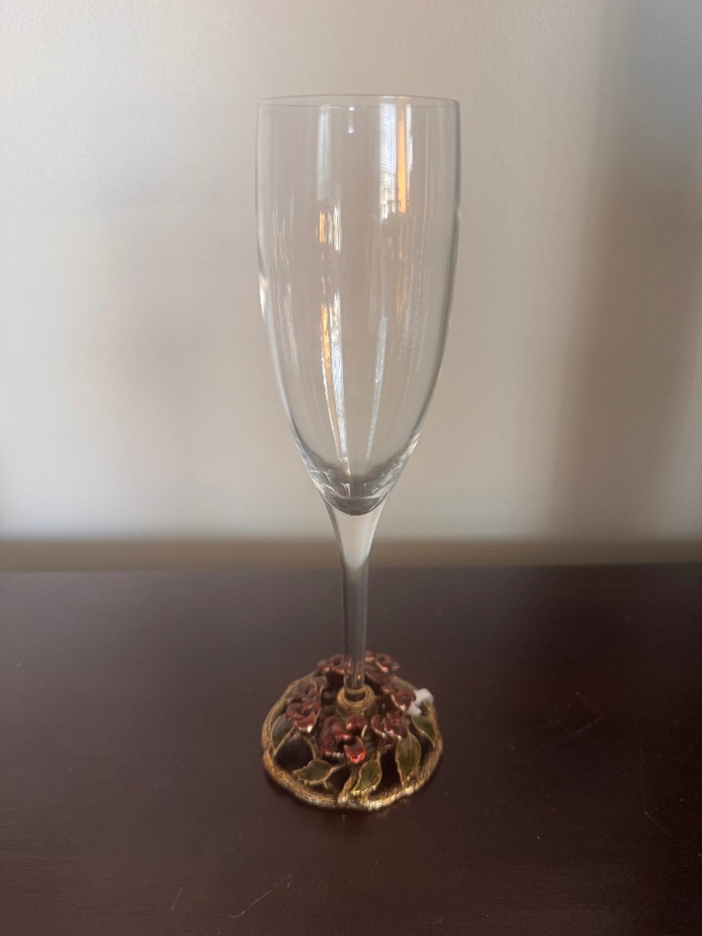 NWT Vintage St John Home Luxury Champagne Flute